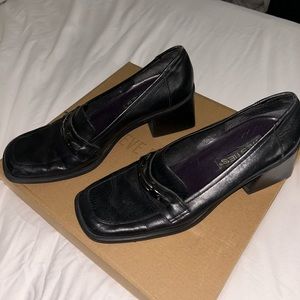Women’s black loafers